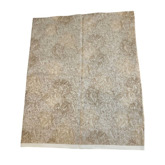 Frosted Leaf Beige Tone on Tone Cotton Fabric By The Yard For Quilting & Sewing - Picture 5 of 6